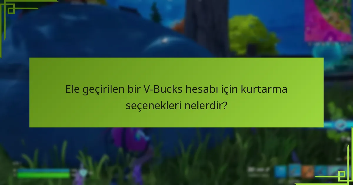 V-Bucks hesabımı nasıl koruyabilirim?
