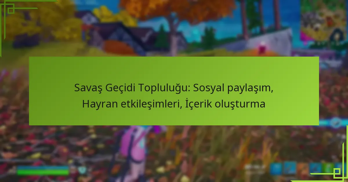 Savaş Geçidi Topluluğu: Sosyal paylaşım, Hayran etkileşimleri, İçerik oluşturma